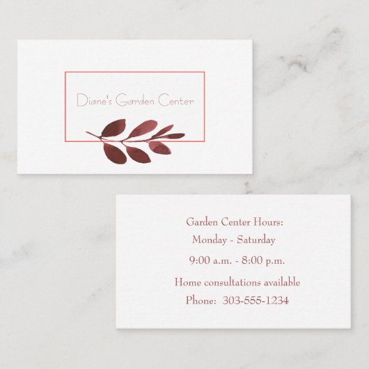 Carte De Visite Bourgogne (Devant / Derrière)