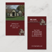 Carte de visite Bourgogne de Chambre d'immobiliers (Devant / Derrière)