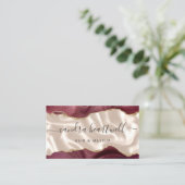 Carte De Visite Bourgogne Gold Agate Ivory Luxe (Debout devant)