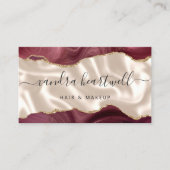 Carte De Visite Bourgogne Gold Agate Ivory Luxe (Devant)