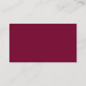 Carte De Visite Bourgogne | Logo de Société Simple (Dos)