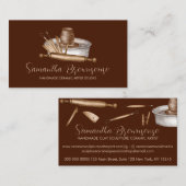 Carte De Visite Bourgogne Terracotta Boutique Poterie Argile céram (Devant / Derrière)