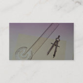 Carte De Visite Boussole avec la règle (Dos)