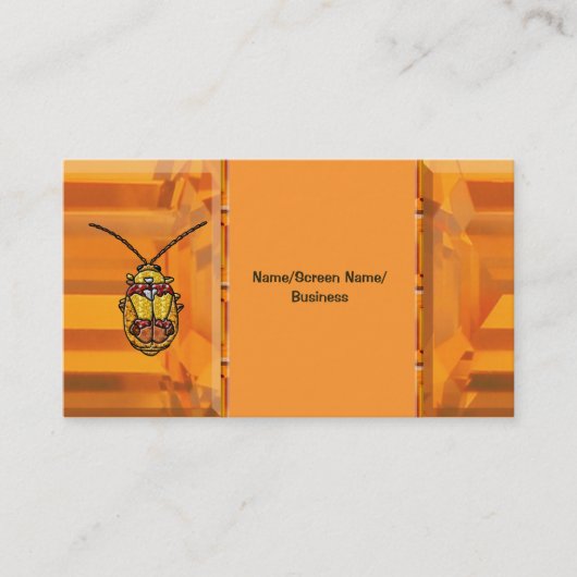 Carte De Visite Bouteille à feuilles rouges (Devant)