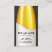 Carte De Visite Bouteille à vin (Devant)