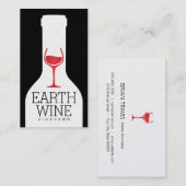 Carte De Visite Bouteille à vin (Devant / Derrière)