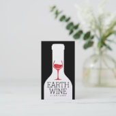 Carte De Visite Bouteille à vin (Debout devant)
