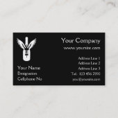 Carte De Visite Bouteille à vin avec ailes et vis à vis (Devant)