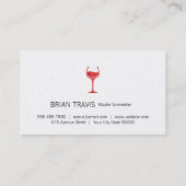 Carte De Visite Bouteille à vin | Panneau de bois (Dos)