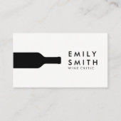 Carte De Visite Bouteille à vin | Raisins de vin (Devant)