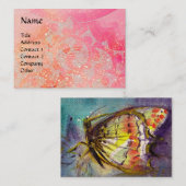 CARTE DE VISITE BOUTEILLE AVEC DES ESCALIERS ROSE (Devant / Derrière)