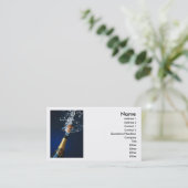 Carte De Visite Bouteille Champaigne (Debout devant)