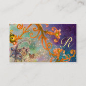 CARTE DE VISITE BOUTEILLE DANS LES ÉCLAIRAGES, MONOGRAMME DES ÉLÈV (Dos)