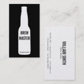 Carte De Visite Bouteille de bière (or) (Devant / Derrière)