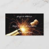 Carte De Visite bouteille de champagne (Dos)