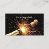 Carte De Visite bouteille de champagne (Devant)