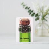 Carte De Visite Bouteille de champagne (Debout devant)