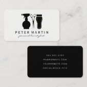 Carte De Visite Bouteille de coiffure, Cheveux, Clippers (Devant / Derrière)