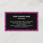 Carte De Visite Bouteille de parfum de Parties scintillant rose ch (Dos)