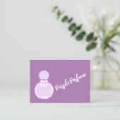 Carte De Visite Bouteille de parfum violet (Debout devant)