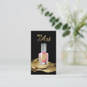 Carte De Visite Bouteille de polonais d'art d'ongle de courses de (Debout devant)