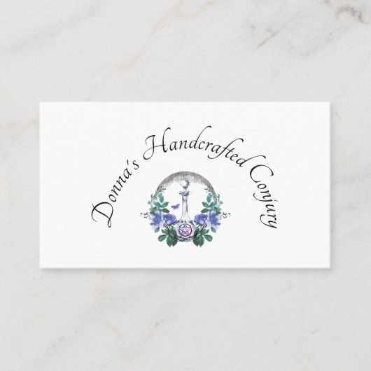 Carte De Visite Bouteille de potion de confiture artisanale (Devant)