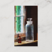 Carte De Visite Bouteille de réactif et petite bouteille Brown (Dos)