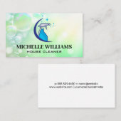 Carte De Visite Bouteille de vaporisateur de solution de nettoyage (Devant / Derrière)