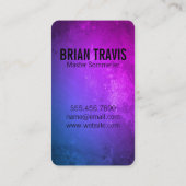 Carte De Visite Bouteille de vin Chic Arrière - plan rustique (Dos)