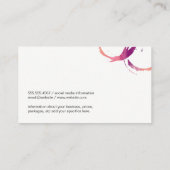 Carte De Visite Bouteille de vin et tache (Dos)