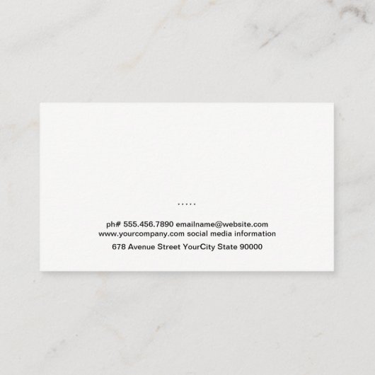 Carte De Visite Bouteille de vin et verre (Dos)