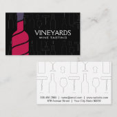 Carte De Visite Bouteille de vin rouge | Accessoires de vin Motif (Devant / Derrière)