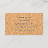 Carte De Visite Bouteille de vin rouge | Arrière - plan de liège (Dos)