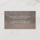 Carte De Visite Bouteille de vin rouge sur le côté (Dos)