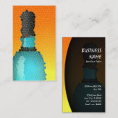 Carte De Visite bouteille de vin : vitrail (Devant / Derrière)