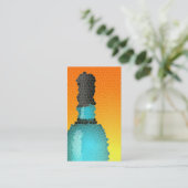 Carte De Visite bouteille de vin : vitrail (Debout devant)