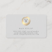 Carte De Visite Bouteille d'eau broyée or Spray Salon Shears (Dos)