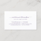 Carte De Visite Bouteille d'huile essentielle de lavande (Dos)