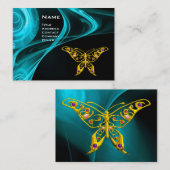 Carte De Visite BOUTEILLE D'HYPER- bleu noir clair (Devant / Derrière)