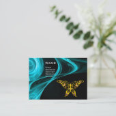 Carte De Visite BOUTEILLE D'HYPER- bleu noir clair (Debout devant)