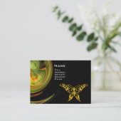 Carte De Visite BOUTEILLE D'HYPER - orange vert noir jaune (Debout devant)