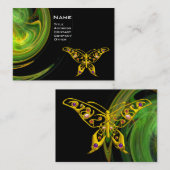 Carte De Visite BOUTEILLE D'HYPER - orange vert noir jaune (Devant / Derrière)