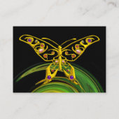 Carte De Visite BOUTEILLE D'HYPER - orange vif vert noir jaune (Dos)