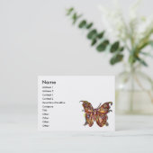 CARTE DE VISITE BOUTEILLE D'OR EN BLEU ET BLANC (Debout devant)