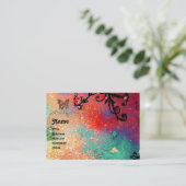 CARTE DE VISITE BOUTEILLE EN ÉCLAIRAGE, ROSE, MONOGRAMME DES ÉPILE (Debout devant)