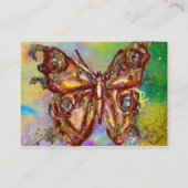 CARTE DE VISITE BOUTEILLE EN ÉCLAIRAGE VERT JAUNE OR (Dos)