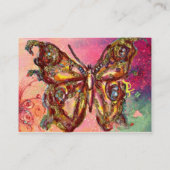 CARTE DE VISITE BOUTEILLE EN FUCHSIE ROSE ÉCLAIRAGE D'OR (Dos)