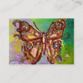 CARTE DE VISITE BOUTEILLE EN JAUNE D'OR POURPULAIRE VERT ÉPARKLES (Dos)