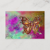 CARTE DE VISITE BOUTEILLE EN JAUNE D'OR POURPULAIRE VERT ÉPARKLES (Dos)