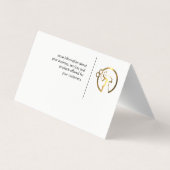 Carte De Visite Bouteille en métal or | Maid | Ajouter une image p (Dos)